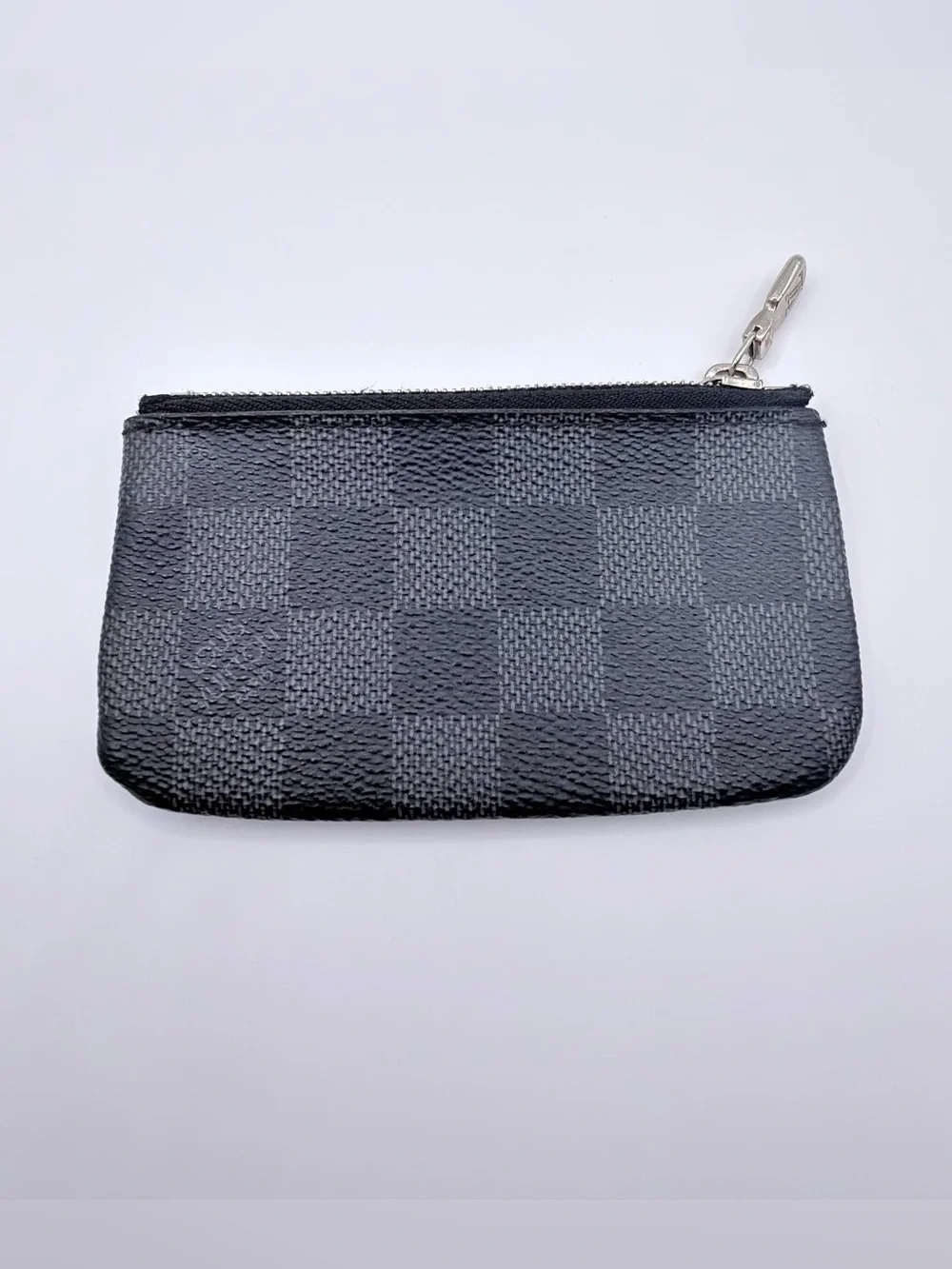 Louis Vuitton Damier graphite key pouch coin purse w/ dust bag, box, & LV bag